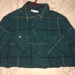 cute teal flannel